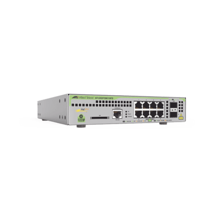 Switch PoE Administrable CentreCOM GS970M, Capa 3 de 8 Puertos 10/100/