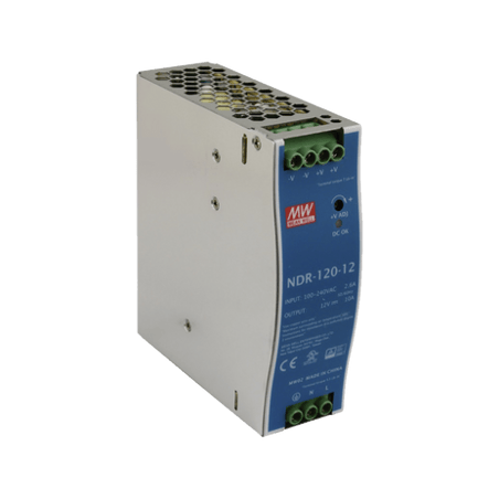 Fuente de poder industrial de 120 W, salida 12 Vcc, entrada 90264 VCA,