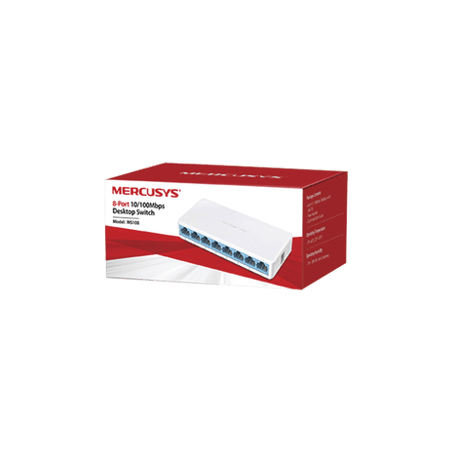 Switch NO Administrable / Para escritorio / 8 puertos 10/100 Mbps / Di