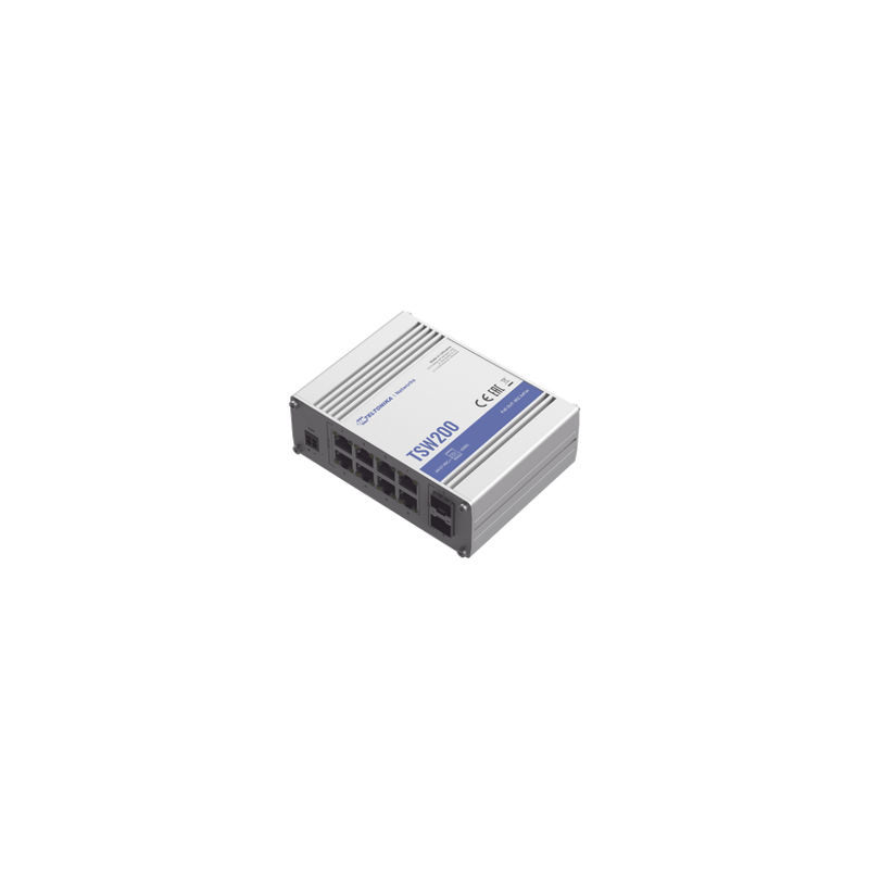 Switch Industrial No-Administrable 8 puertos Gigabit PoE 802.3af/at, 2