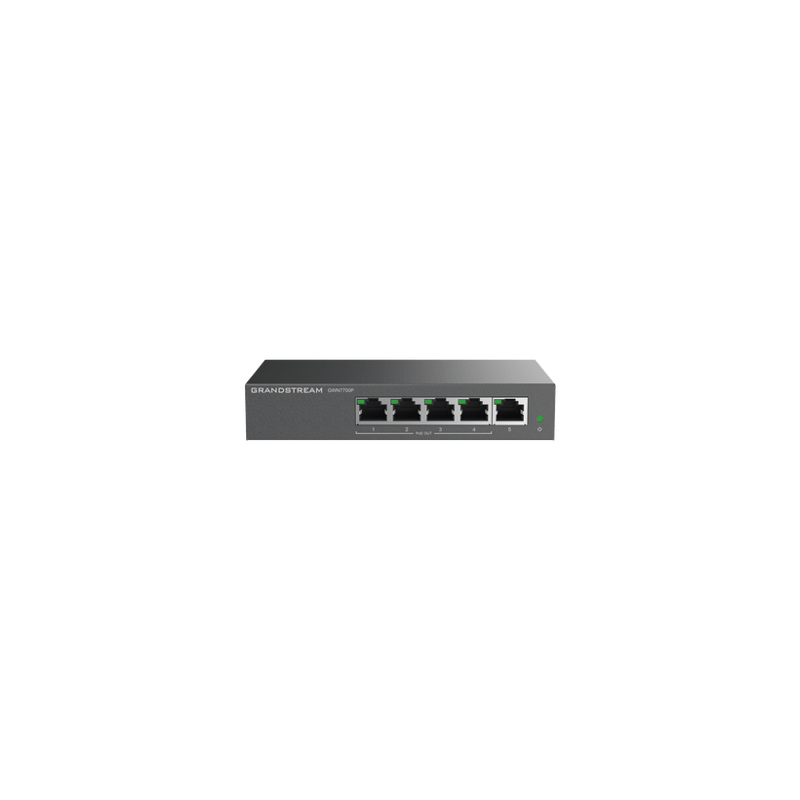 Switch PoE Gigabit No Administrable / 5 puertos 10/100/1000 Mbps / 4 p