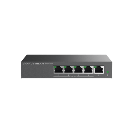 Switch PoE Gigabit No Administrable / 5 puertos 10/100/1000 Mbps / 4 p