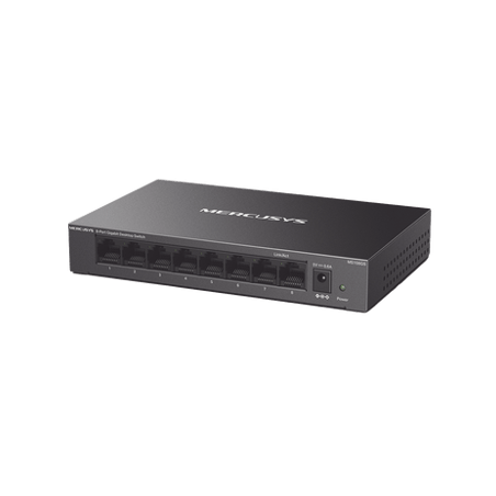 Switch NO Administrable / Para escritorio / Carcasa de Metal / 8 puert