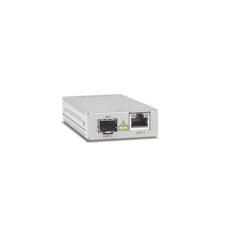 Convertidor de medios Gigabit Ethernet a fibra óptica con puerto SFP,