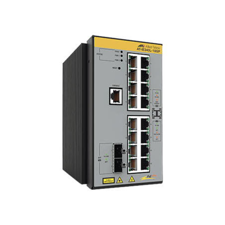 Switch Industrial Capa 3, 16x 10/100/1000-T PoE, 2x SFP 1G