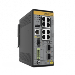 8x 10/100/1000T, 2x 1G/10G SFP, Industrial Ethernet, Layer 2 Switch, P