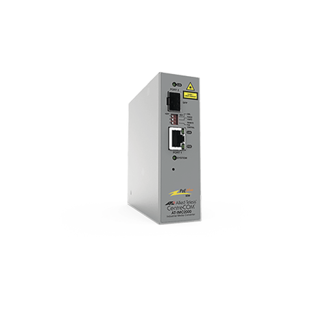 Convertidor de medios industrial PoE de 10/100/1000 RJ45 Gigabit - 100