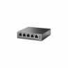 Switch PoE no Administrable de escritorio / 5 puertos 10/100 Mbps / 4