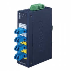 Switch Industrial Bypass de Fibra Optica Monomodo con Conector LC de 2