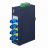 Switch Industrial Bypass de Fibra Optica Monomodo con Conector LC de 2