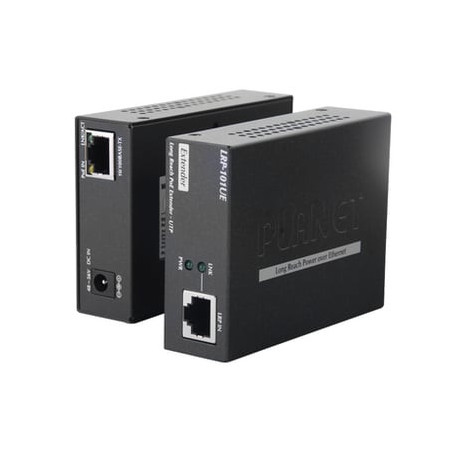 Kit Transmisor y Receptor PoE de Largo Alcance sobre UTP a 2 hilos has