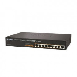 Switch no adminsitrable PoE de 8 Puertos PoE 100BaseTX  1 Puerto 100/1