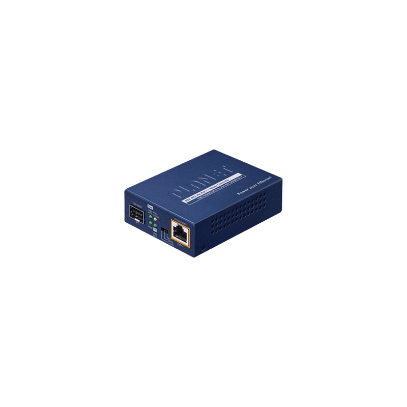 Convertidor de medios PoE 100/1000BASE-X SFP a 10/100/1000BASE-T 802.3