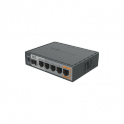 (hEX S) Router Dual Core, 5 puertos Gigabit, 1 Puerto SFP, PoE in, PoE