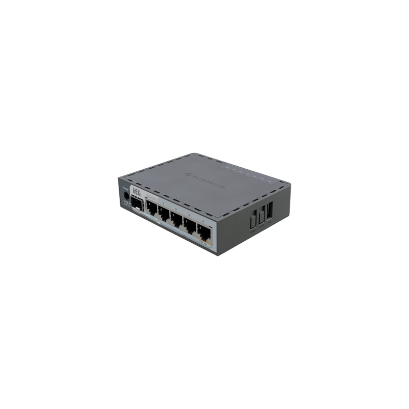 Router hEX S / 5 Puertos Gigabit Ethernet / 1 Puerto SFP 2.5G / Dual-C