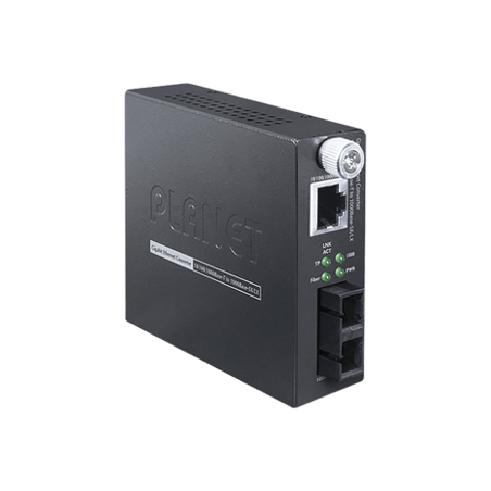 10/100/1000BASE-T a 1000BASE-SX/LX convertidor de medios inteligent (m