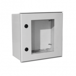 Gabinete de Poliéster IP65 Puerta Transparente, Uso en Intemperie (400