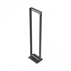 Rack de 2 Postes, Estándar 19, 45 Unidades, Fabricado en Acero, Base L