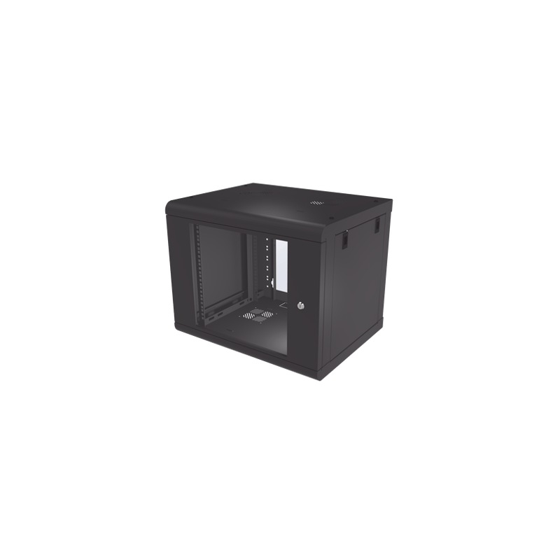 Gabinete de Pared de 9U con Puerta de Cristal Templado, 479.5 mm de Pr