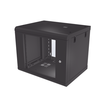 Gabinete de Pared de 9U con Puerta de Cristal Templado, 479.5 mm de Pr