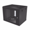 Gabinete de Pared de 9U con Puerta de Cristal Templado, 479.5 mm de Pr