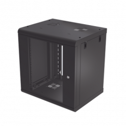 Gabinete de Pared de 12U con Puerta de Cristal Templado, 479.5 mm de P
