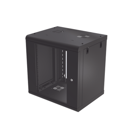 Gabinete de Pared de 12U con Puerta de Cristal Templado, 479.5 mm de P