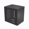 Gabinete de Pared de 12U con Puerta de Cristal Templado, 479.5 mm de P