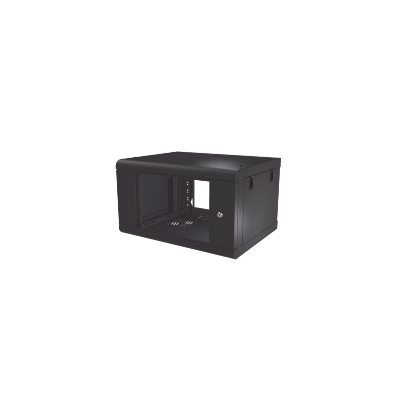 Gabinete de Pared de 6U con Puerta de Cristal Templado, 479.5 mm de Pr