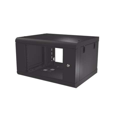 Gabinete de Pared de 6U con Puerta de Cristal Templado, 479.5 mm de Pr