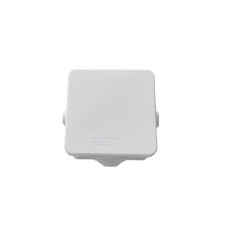 Caja de Conexiones Impermeable IP55 con 4 Entradas, 80 x 80 x 50 mm, p