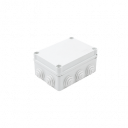 Caja de derivación de PVC Auto-Extinguible con 10 entradas, tapa y tor