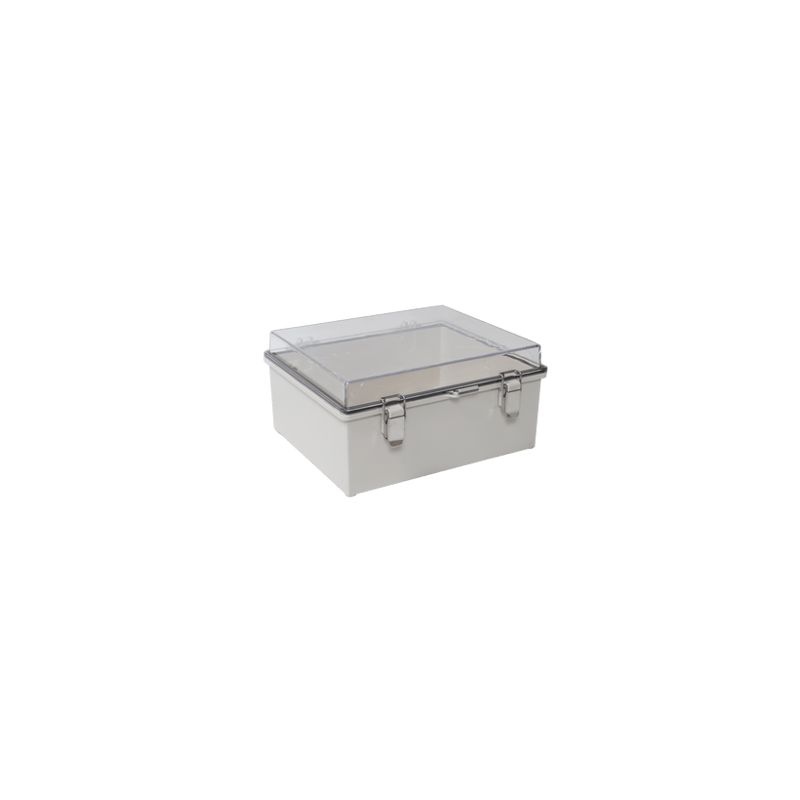 Gabinete Plástico ABS, Puerta Transparente, Uso en Intemperie IP66 (19
