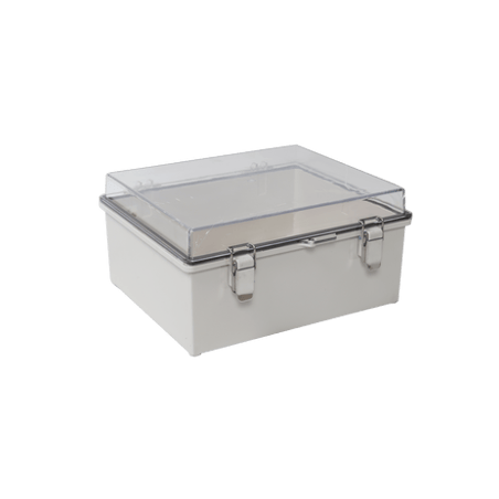 Gabinete Plástico ABS, Puerta Transparente, Uso en Intemperie IP66 (19