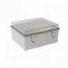 Gabinete Plástico ABS, Puerta Transparente, Uso en Intemperie IP66 (19