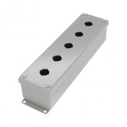 Gabinete Tipo Pushbutton, De 5 Botones de 22.5 mm, NEMA 12, IP65, de 3