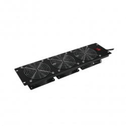 Kit de 3 Ventiladores para Montaje en Rack de 19 in, Alimentación 220