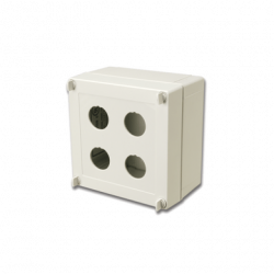 Caja industrial de conexión (Ruggedized), de 4 puertos de cobre o fibr