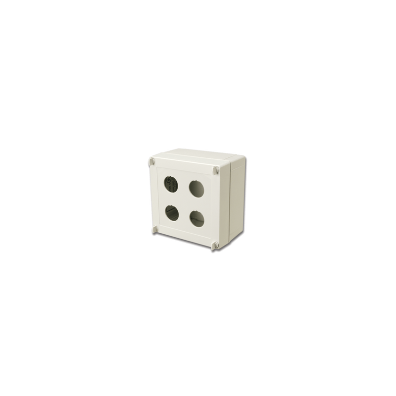 Caja industrial de conexión (Ruggedized), de 4 puertos de cobre o fibr