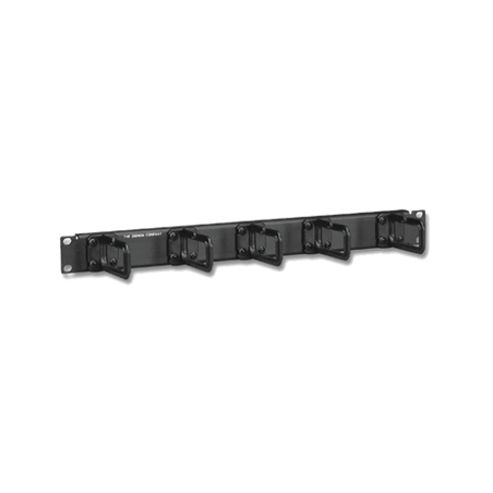 Organizador de cable, para montaje aéreo, con 5 soportes, 1UR