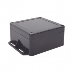 Gabinete Plástico Negro para Exterior (IP65) de 120 x 120 x 60 mm Cier