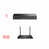 Kit para ISPs / OLT DS-P7001-01 con Paquete de 100 ONUs Modelo XC220G3