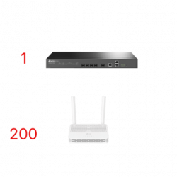Kit para ISPs / OLT DS-P7001-04 con Paquete de 200 ONUs Modelo XC220G3