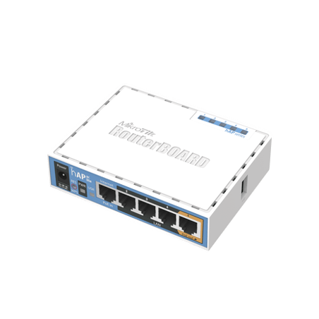 (hAP ac lite) 5 Puertos Fast Ethernet, WiFi Doble Banda 802.11ac