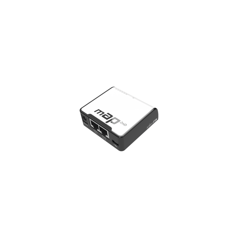 (mAP) 2 Puertos Fast Ethernet, 1 Puerto MicroUSB, WiFi 2.4 GHz 802.11