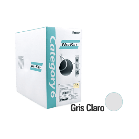 Bobina de Cable UTP 305 m. de Cobre, NetKey, Reelex, Gris, Categoría 6