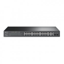 Switch PoE JetStream SDN Administrable 24 puertos 10/100 Mbps  2 puert
