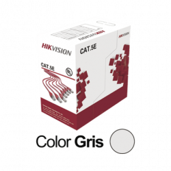 Bobina de Cable UTP 305 Metros / Cat5E (24 AWG) / Color Gris / PVC (CM