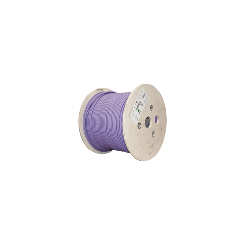 Bobina de Cable Blindado S/FTP de 4 pares, Cat7A, Inmune a Ruido e Int