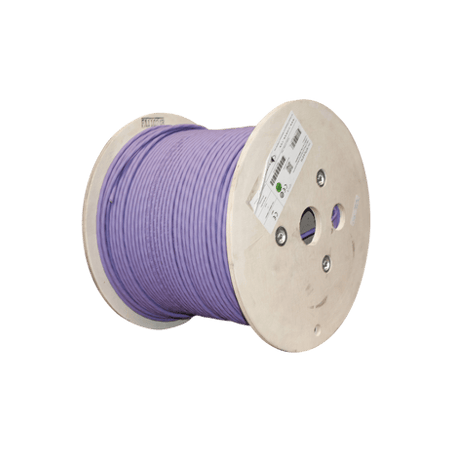 Bobina de Cable Blindado S/FTP de 4 pares, Cat7A, Inmune a Ruido e Int
